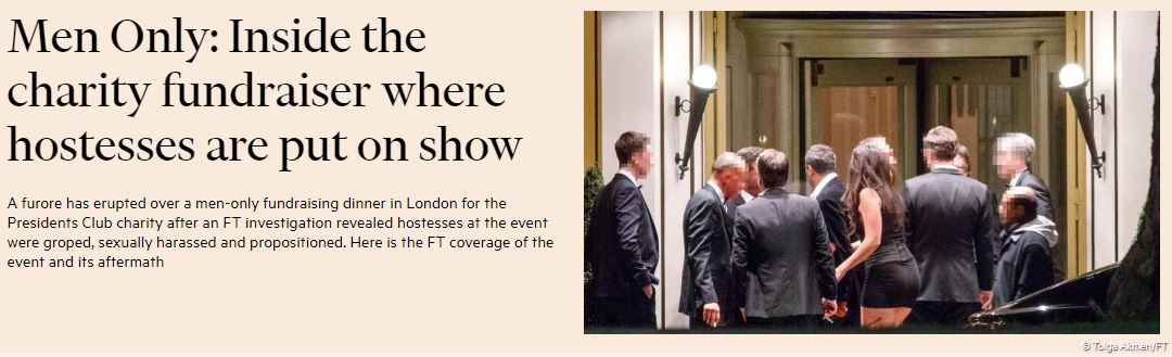 Headline and photo from Financial Times investigation