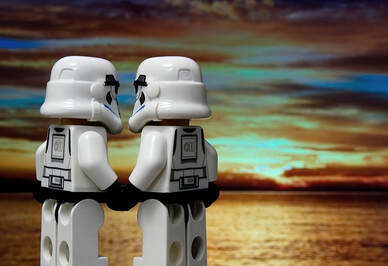 Dating stormtroopers looking at the sunset