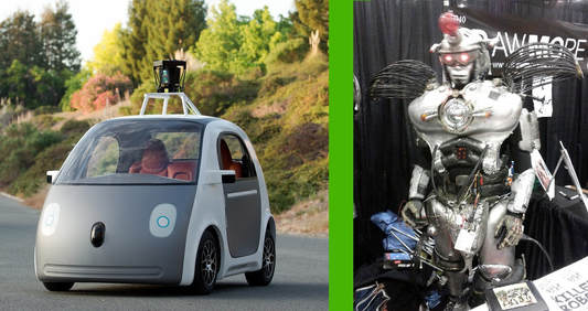 Driverless car and robot weapon